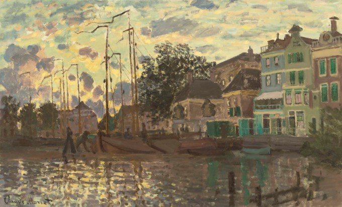 Le Dam à Zaandam, le soir