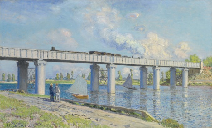 Le Pont du chemin de fer à Argenteuil