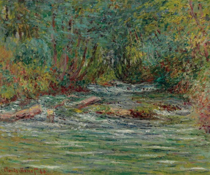 La rivière de l’Epte à Giverny, l’été