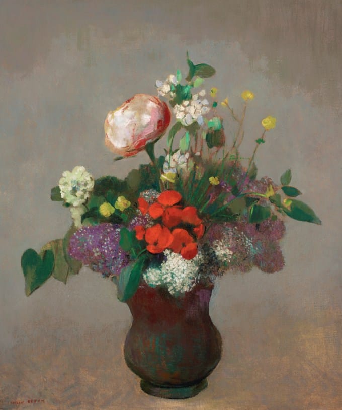 Pivoine, géranium et lilas