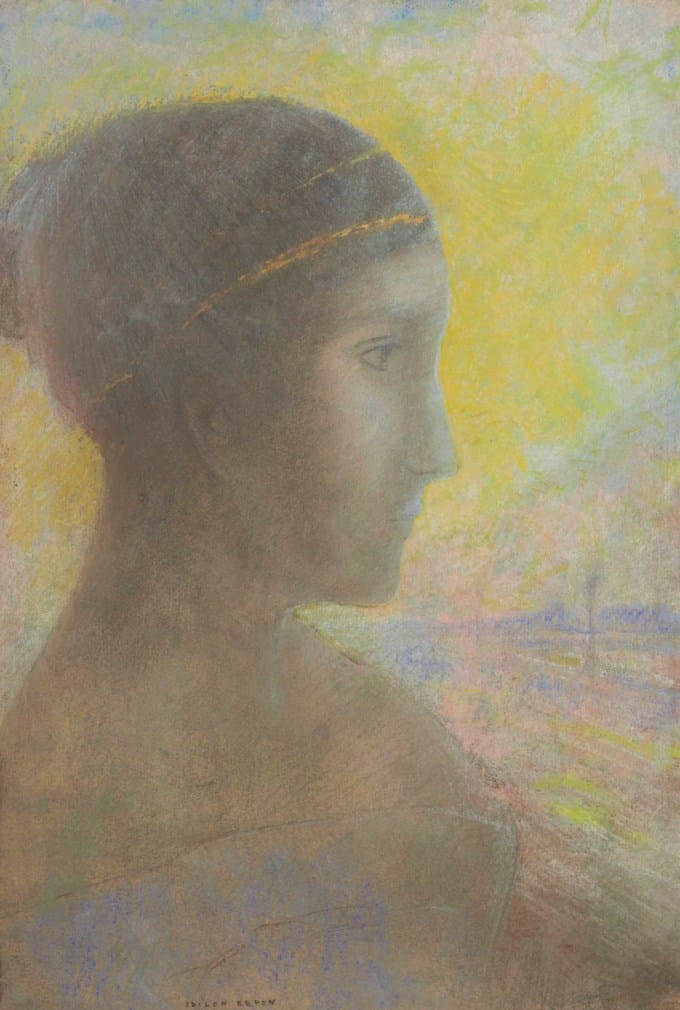 Femme de profil