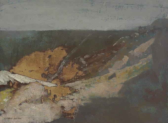 Paysage marin avec falaise